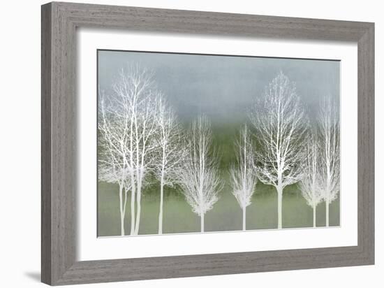 Trees on Green-Kate Bennett-Framed Art Print