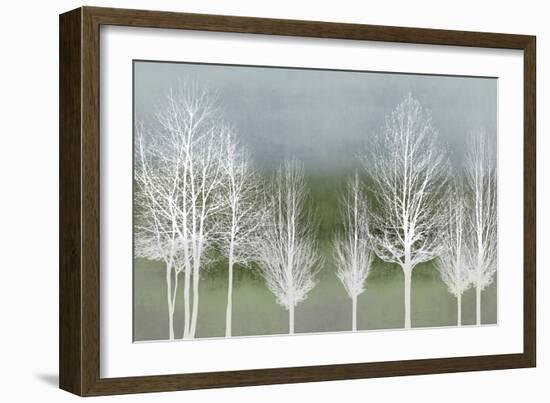 Trees on Green-Kate Bennett-Framed Art Print