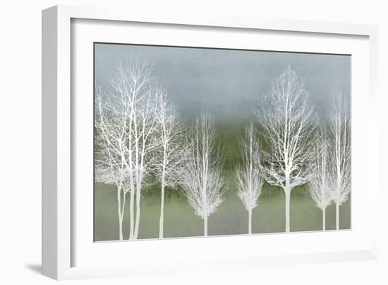 Trees on Green-Kate Bennett-Framed Art Print