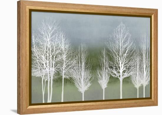 Trees on Green-Kate Bennett-Framed Stretched Canvas