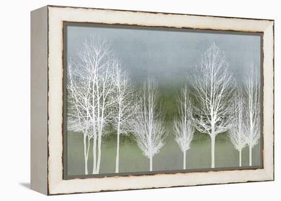 Trees on Green-Kate Bennett-Framed Stretched Canvas
