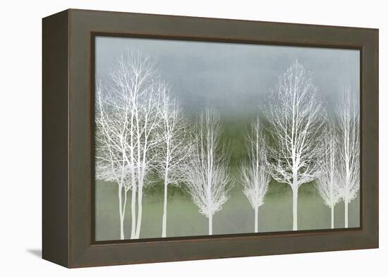 Trees on Green-Kate Bennett-Framed Stretched Canvas