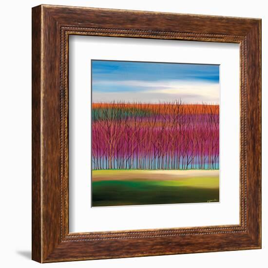 Trees on Magenta-Mary Johnston-Framed Giclee Print