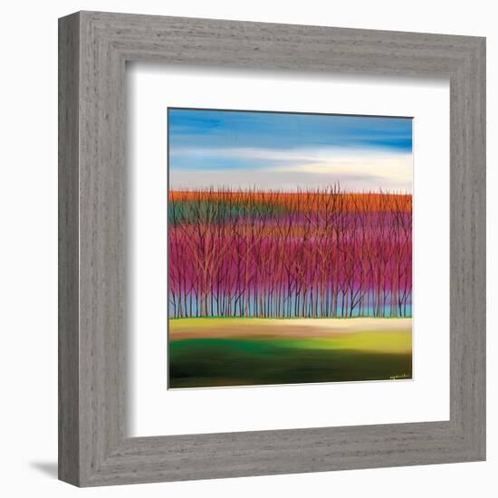 Trees on Magenta-Mary Johnston-Framed Giclee Print