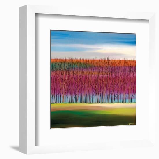 Trees on Magenta-Mary Johnston-Framed Giclee Print