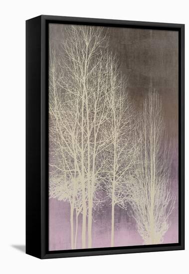 Trees on Pink Panel I-Kate Bennett-Framed Stretched Canvas