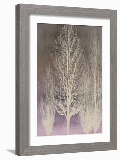 Trees on Pink Panel II-Kate Bennett-Framed Art Print