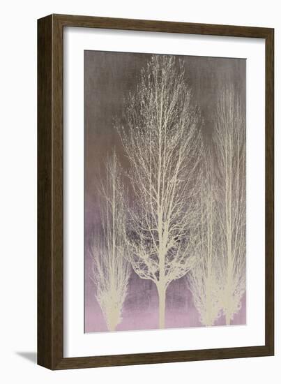 Trees on Pink Panel II-Kate Bennett-Framed Art Print