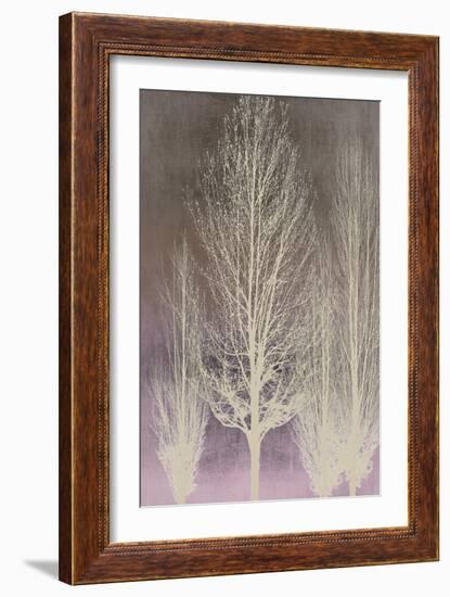 Trees on Pink Panel II-Kate Bennett-Framed Art Print