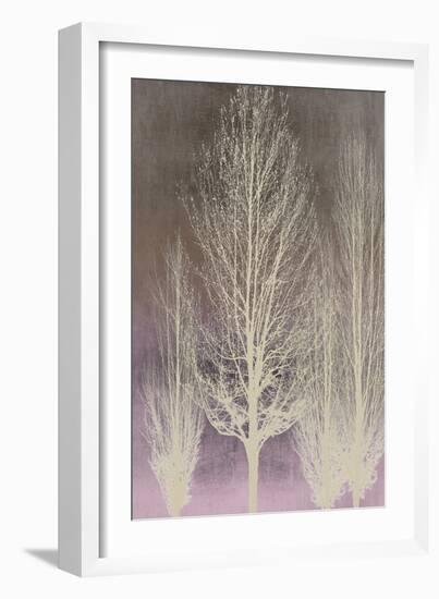 Trees on Pink Panel II-Kate Bennett-Framed Art Print