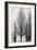 Trees on Silver Panel II-Kate Bennett-Framed Art Print