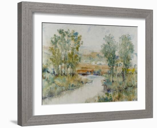 Trees on the Creek II-Tim OToole-Framed Art Print