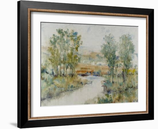 Trees on the Creek II-Tim OToole-Framed Art Print