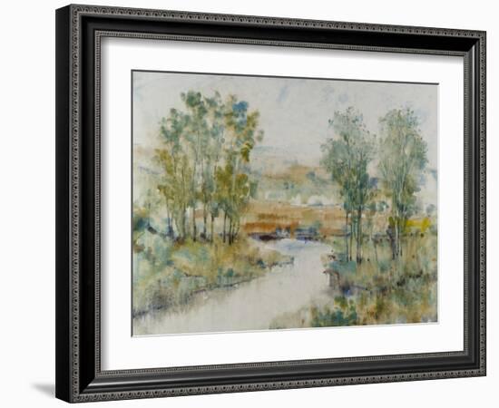 Trees on the Creek II-Tim OToole-Framed Art Print