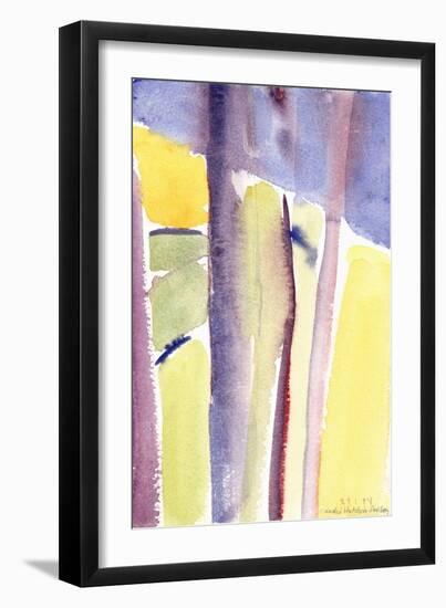 Trees overlooking the lake, 1994-Claudia Hutchins-Puechavy-Framed Giclee Print