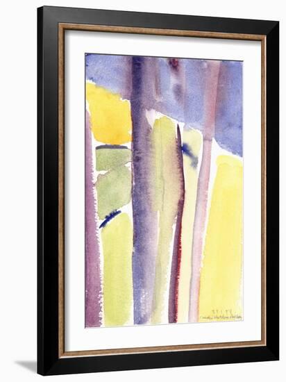 Trees overlooking the lake, 1994-Claudia Hutchins-Puechavy-Framed Giclee Print