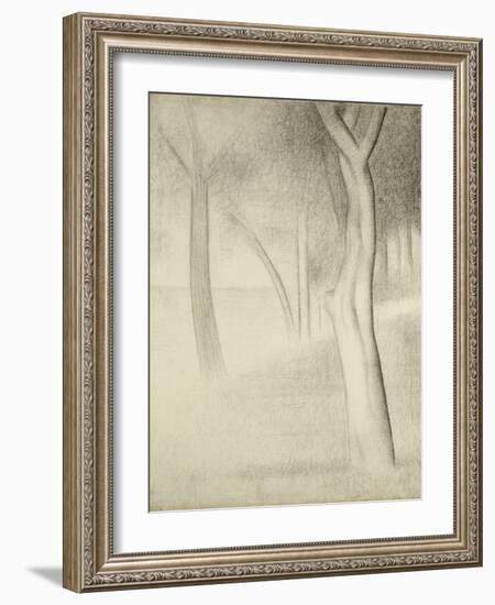 Trees (Study for La Grande Jatte), 1884-Georges Seurat-Framed Giclee Print