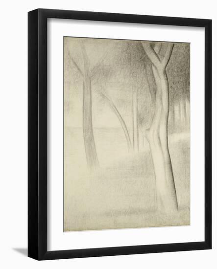 Trees (Study for La Grande Jatte), 1884-Georges Seurat-Framed Giclee Print