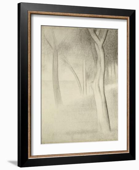 Trees (Study for La Grande Jatte), 1884-Georges Seurat-Framed Giclee Print