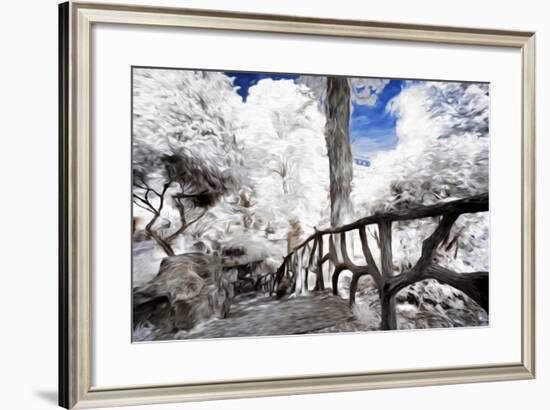 Trees under Snow - In the Style of Oil Painting-Philippe Hugonnard-Framed Giclee Print