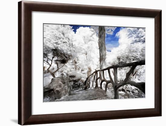 Trees under Snow - In the Style of Oil Painting-Philippe Hugonnard-Framed Giclee Print