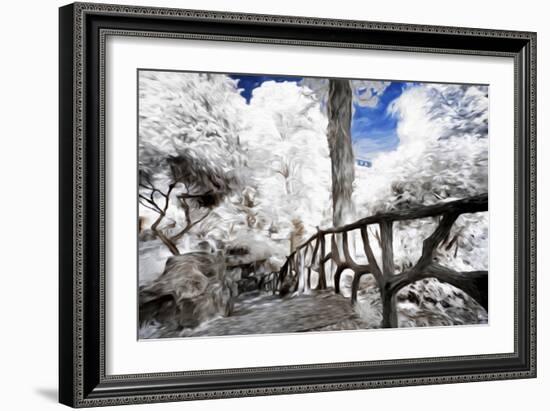Trees under Snow - In the Style of Oil Painting-Philippe Hugonnard-Framed Giclee Print