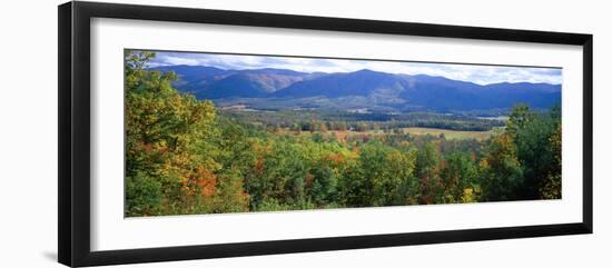 Trees with Mountain Range in the Background, Cades Cove, Great Smoky Mountains National Park-null-Framed Photographic Print
