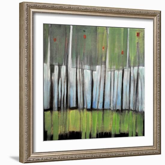 Trees with Red Birds-Tim Nyberg-Framed Premium Giclee Print