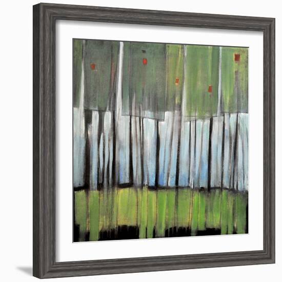 Trees with Red Birds-Tim Nyberg-Framed Premium Giclee Print