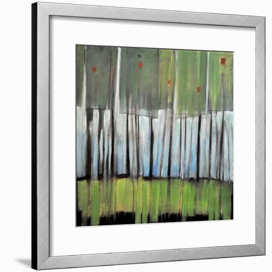 Trees with Red Birds-Tim Nyberg-Framed Premium Giclee Print