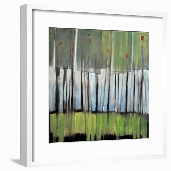 Trees with Red Birds-Tim Nyberg-Framed Premium Giclee Print