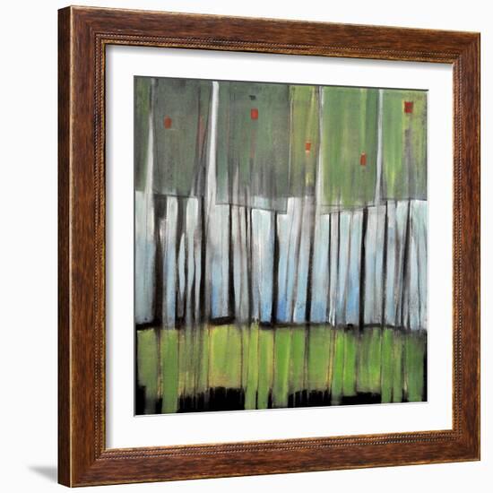 Trees with Red Birds-Tim Nyberg-Framed Premium Giclee Print