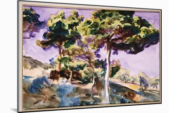 Trees-John Singer Sargent-Mounted Giclee Print