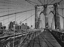 Across Brooklyn Bridge-Trefor Ball-Framed Art Print