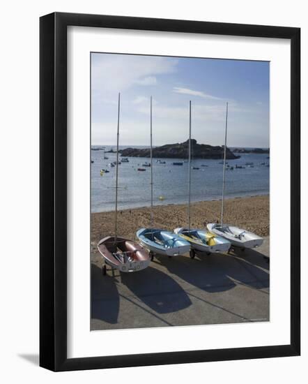 Tregastel, Cote De Granit Rose, Cotes d'Armor, Brittany, France-David Hughes-Framed Photographic Print