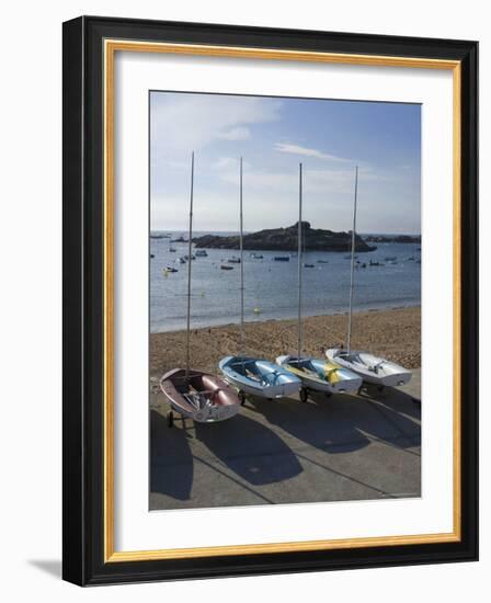 Tregastel, Cote De Granit Rose, Cotes d'Armor, Brittany, France-David Hughes-Framed Photographic Print