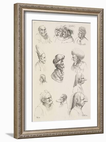 Treize têtes-Leonardo da Vinci-Framed Giclee Print