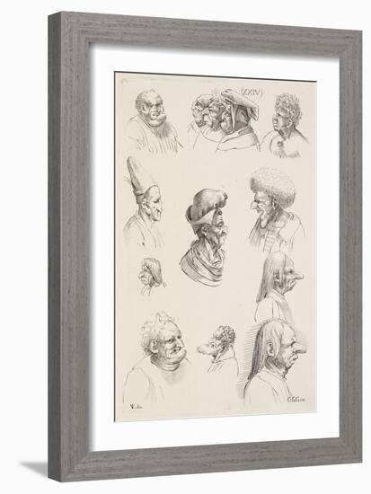 Treize têtes-Leonardo da Vinci-Framed Giclee Print