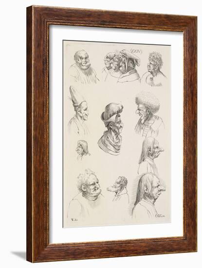 Treize têtes-Leonardo da Vinci-Framed Giclee Print