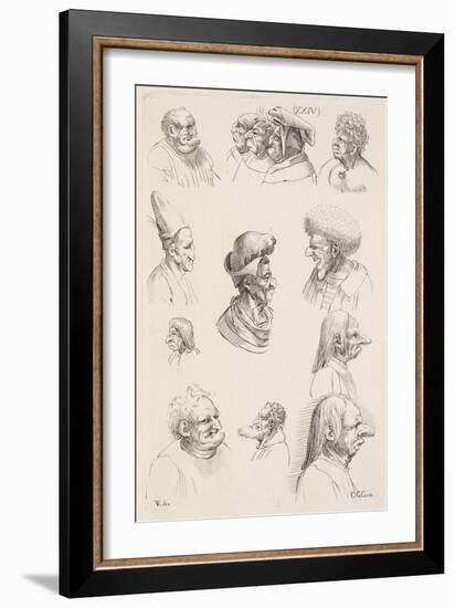 Treize têtes-Leonardo da Vinci-Framed Giclee Print