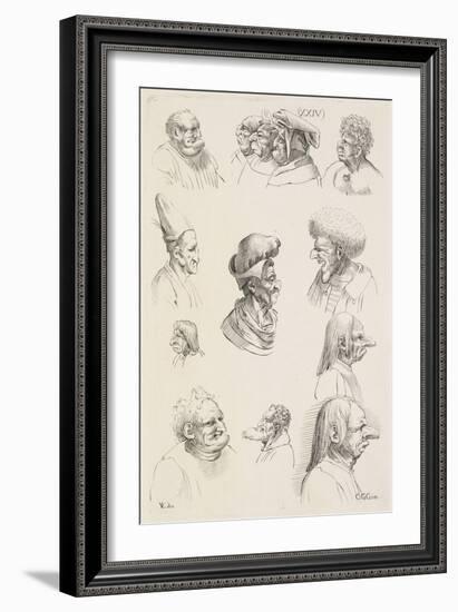 Treize têtes-Leonardo da Vinci-Framed Giclee Print