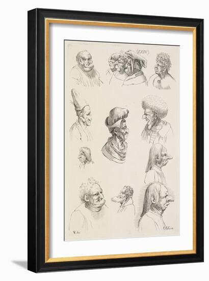 Treize têtes-Leonardo da Vinci-Framed Giclee Print