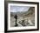 Trekker Enjoys the View on the Annapurna Circuit Trek, Jomsom, Himalayas, Nepal-Don Smith-Framed Photographic Print