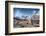 Trekkers and yaks in Lobuche on a trail to Mt. Everest.-Lee Klopfer-Framed Photographic Print