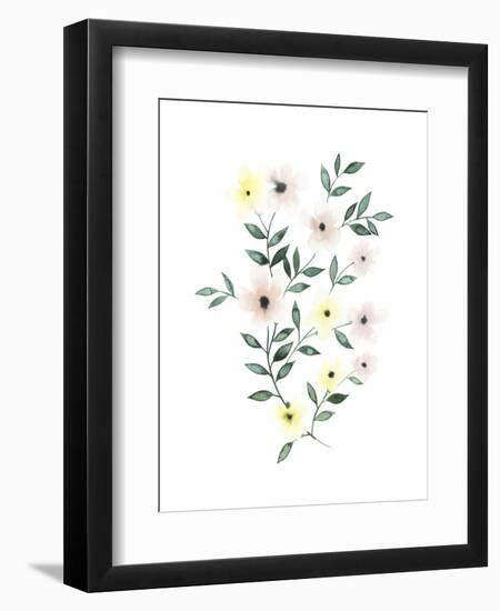 Trellis Flowers II-Grace Popp-Framed Art Print