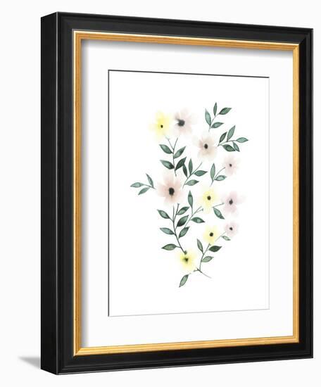 Trellis Flowers II-Grace Popp-Framed Art Print