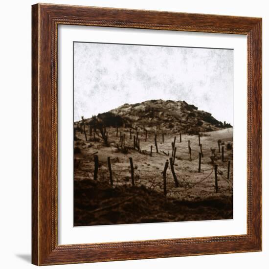 Trenches at Mamelon Vert, Nieuwpoort, Flanders, Belgium, c1914-c1918-Unknown-Framed Photographic Print