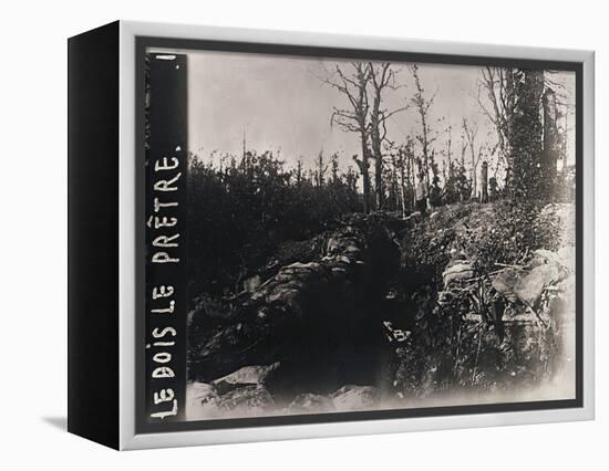 Trenches, Bois-le-Prêtre, Lorraine, northern France, c1914-c1918-Unknown-Framed Premier Image Canvas