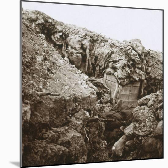 Trenches, Champagne, northern France, c1914-c1918-Unknown-Mounted Photographic Print