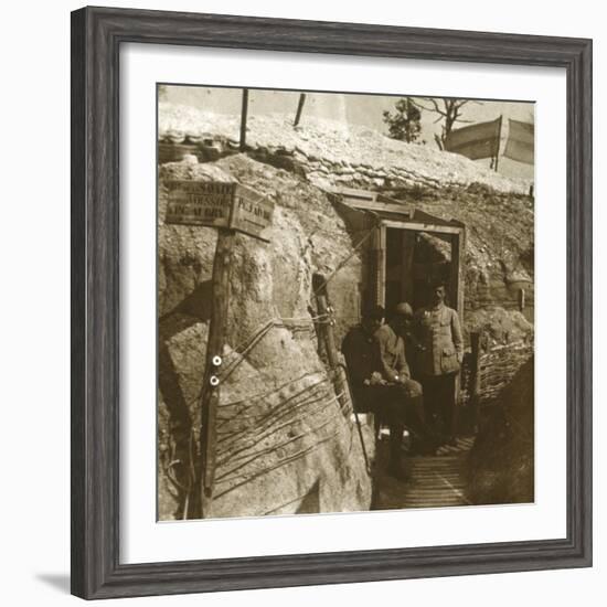 Trenches, Champagne, northern France, c1914-c1918-Unknown-Framed Photographic Print